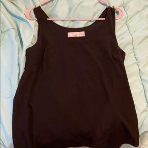 Black tank top